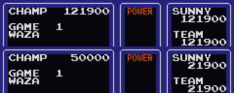 Score of 99,900 becoming 121,900, and 999,900 becoming 021,900